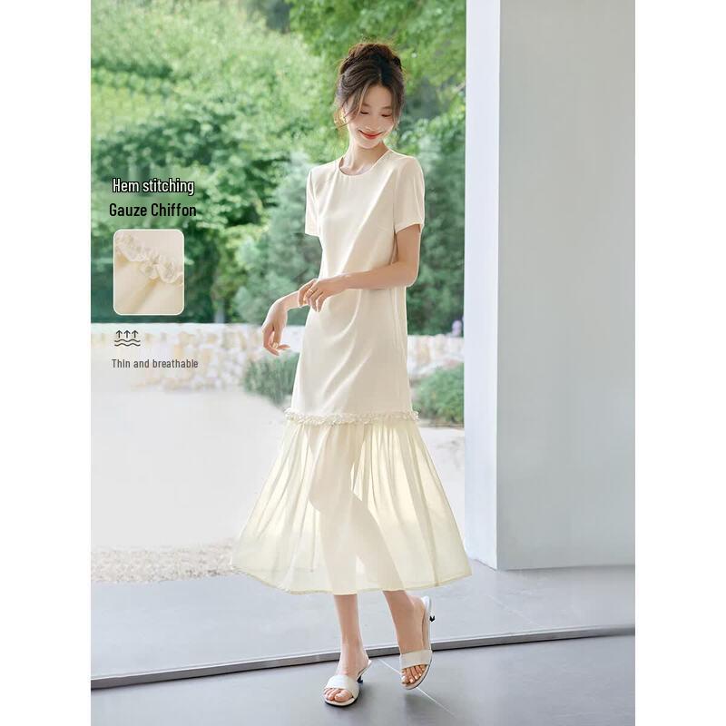 Women s Layered A-Line Midi Dress S
