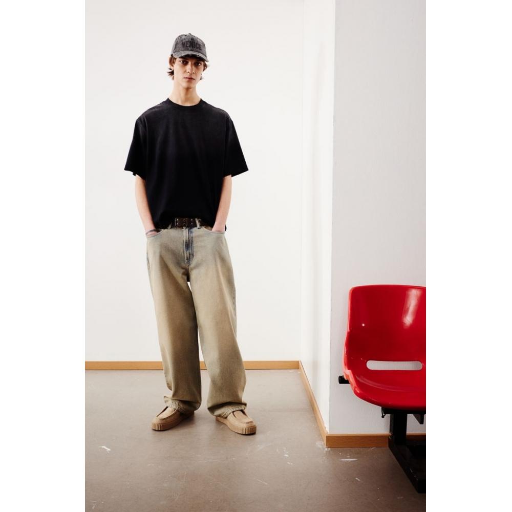 H M T sHirT Oversized fiT Black oMbre