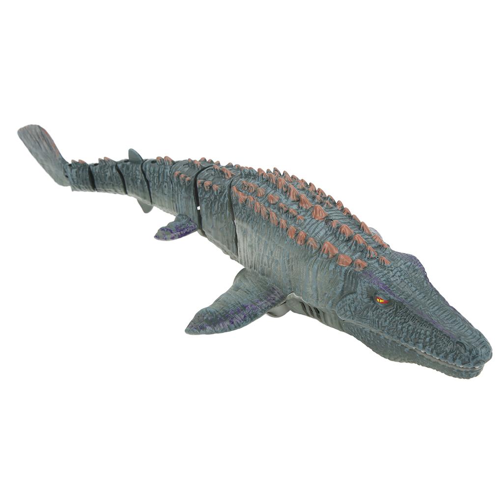 Remote Control Boat Mosasaurus Shape 2.4Ghz High Simulation Waterproof Diving Toy for Adults Kids