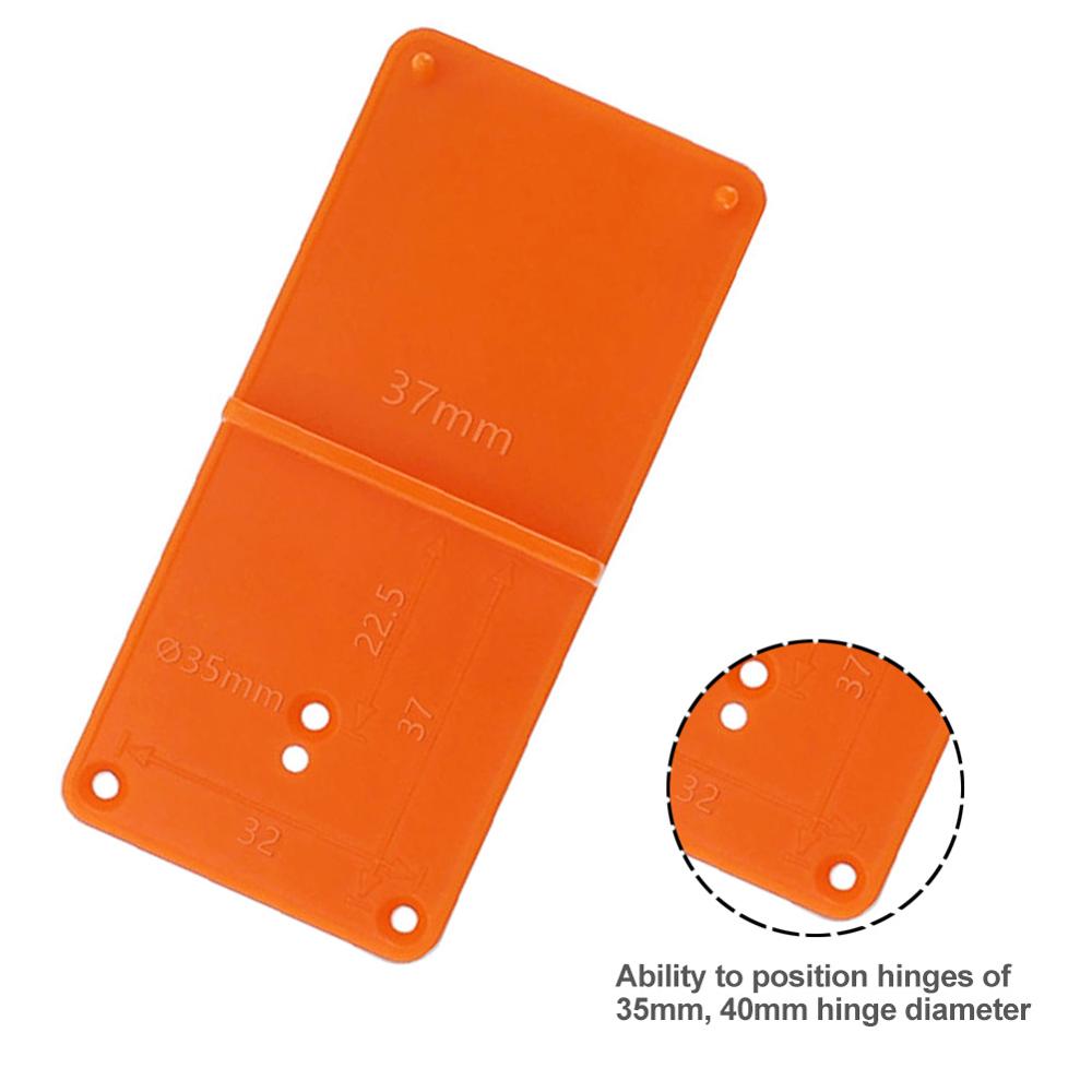 35/40mm Woodworking Punch Hinge Drill Hole Opener Locator Guide Drill Bit Hole Tools Door Cabinets DIY Template Woodworking Tool