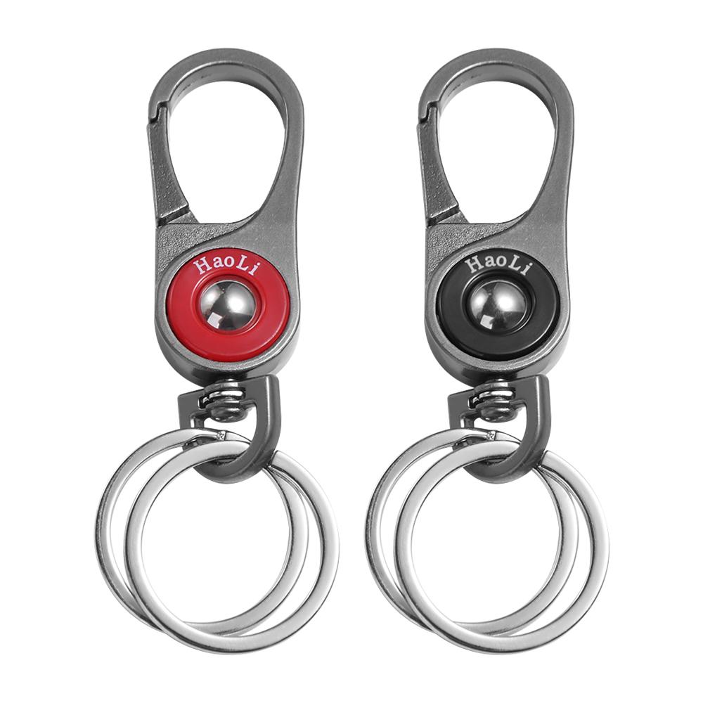 

Polishing Titanium Car Keychain Business Style Titanium Keyring Birthday Gift синій