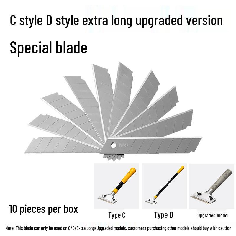Многоцелевой скребок и чистящий инструмент для стекла, плитки, затирки, клея и поверхностей стен