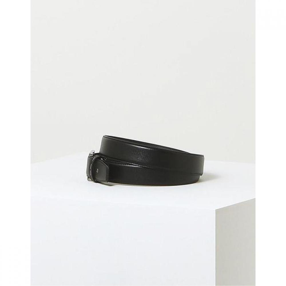 Daks Black Check Line Loop Leather Belt Dbbe3e360