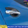 Türgriffeinsätze Für Mitsubishi L200 triton 2015-2018 ABS Außen Autoteile Türschale Becher Schutz Auto Zubehör