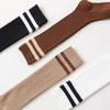 1 Pairs/ Kids Knee High Long Socks Soft Cotton Black White Stripes Children Sports Socks Boys Girls Classic Preppy Style Sock