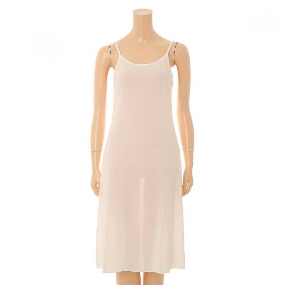 Wacoal Long Slip For Underwear 2 Colors Set  Wgn7303 Iv Bk 