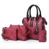 1 Set Women Lady Shoulder Crossbody Bag Handbag Wallet PU Leather Vintage for Travel