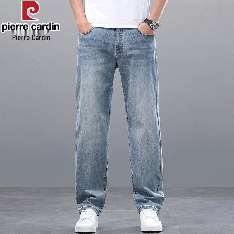 Pierre Cardin Men's Summer Loose Straight-Leg Jeans