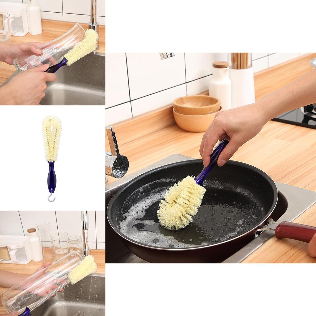 Plastic Bottle Brush For Teapot Cleaning With Long Handle For Home Kitchen Use