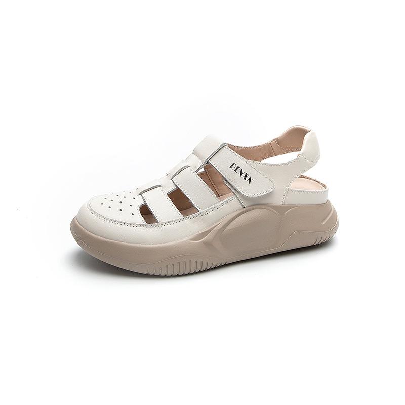 New Thick-soled Height-increasing Hollowed-out Beach Shoes and Nurse Shoes
