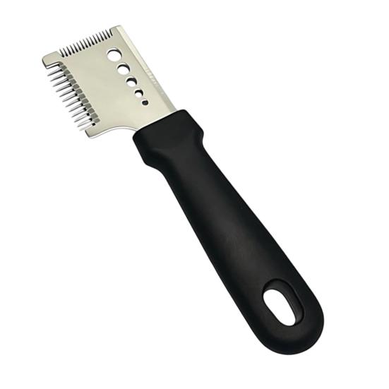 4-in-1 Stainless Steel Scallion Slicer & Shredder Multi-Function Kitchen Tool for Julienne Ginger Herbs Ergonomic Rust-Proof Essential for Chopping чёрный фото