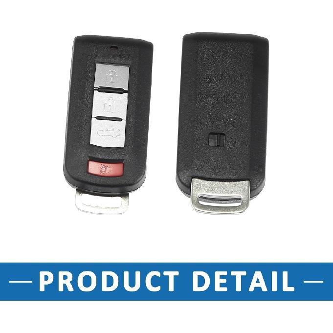 Key Fob Shell Case OUC644M-KEY-N Car Accessory for Mitsubishi Outlander 2010-2018