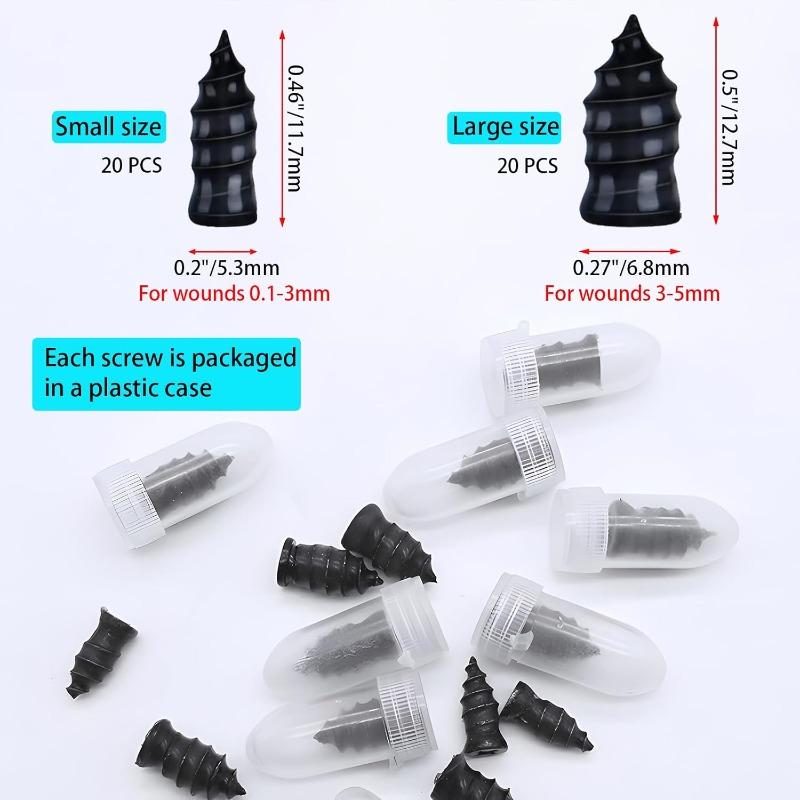 Universal Tire Repair Rubber Nails Fast Self-Service Tyre Puncture Repair Tools for Car Motorcycle E-Bike Auto Accessories