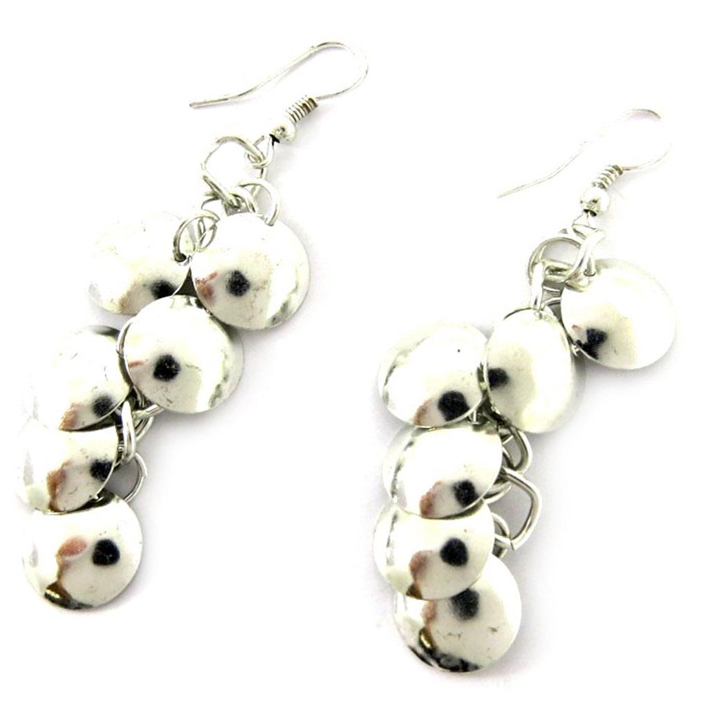 Les Trésors De Lily [L5763] - Boucles Créateur 'Kilimanjaro' argenté