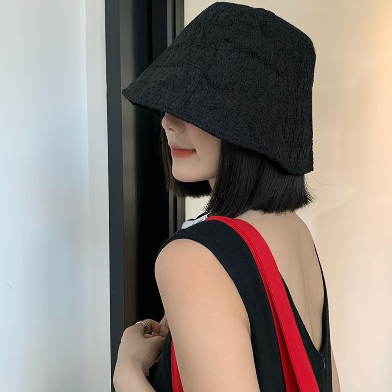 Черная шикарная летняя панама для женщин, универсальный японский корейский стиль, материал акрил