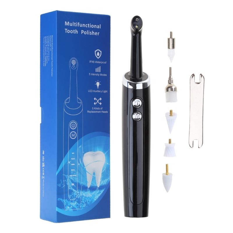 Professional Teeth Whitening Tool 5 Adjustable Modes Rechargeable Tooth Polisher