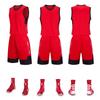 Kids Basketball Jersey Set Breathable Quick Dry Short Sleeve Uniform Boys Girls Training Camp