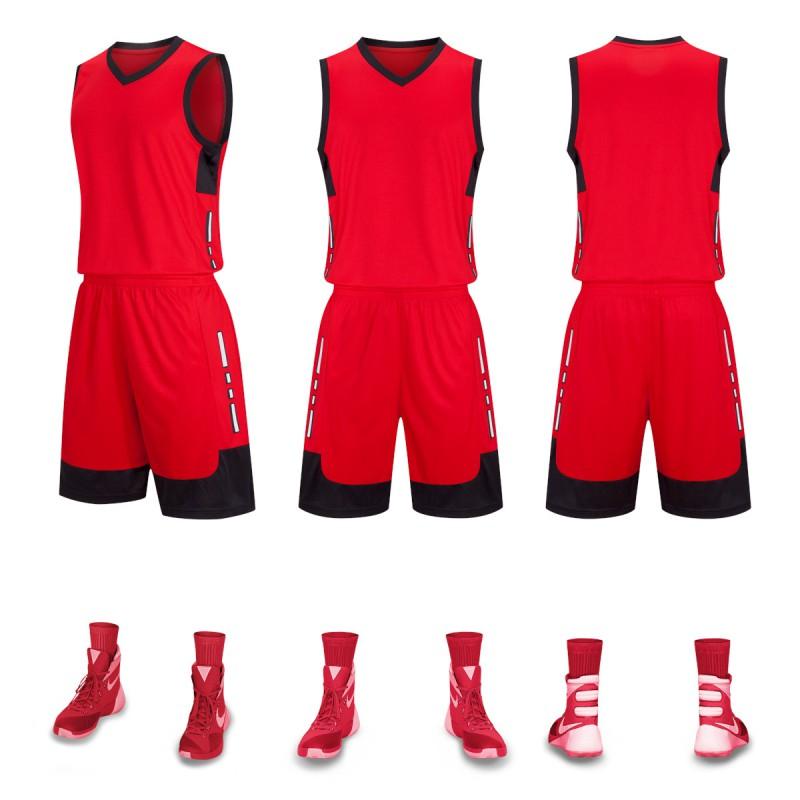 Kids Basketball Jersey Set Breathable Quick Dry Short Sleeve Uniform Boys Girls Training Camp