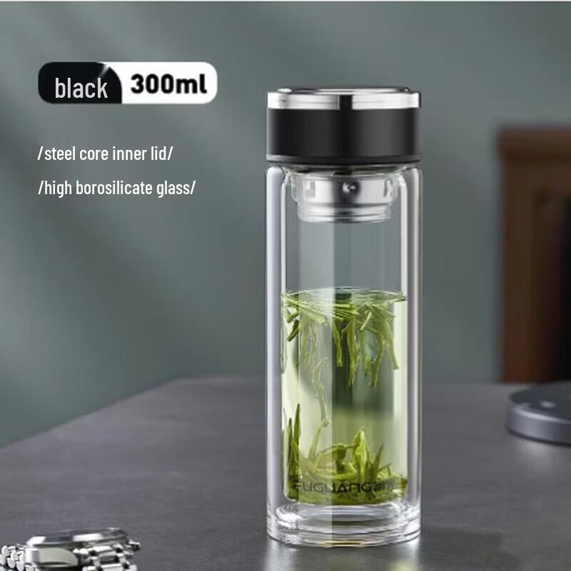 FUGUANG Double-Layer Heat-Resistant Glass Cup
