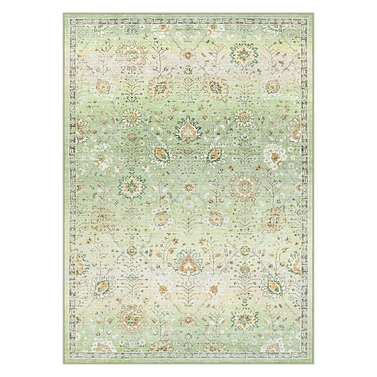 

Lahome Sage Green Carpet Гостиная Ковер Зеленый Ковер для Спальни Мягкие Бохо Ковры Большой Цветочный Ковер Машинная Стирка Нескользящий Дверной Коврик 40X60cm-16x24in