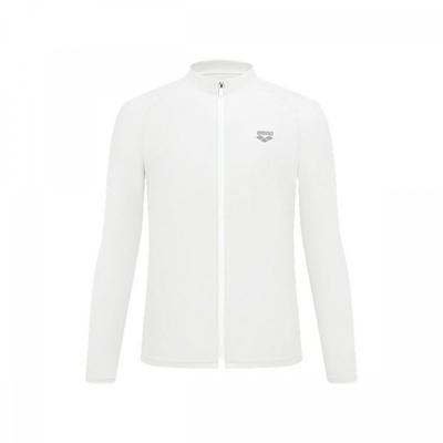Arena Men S Core Regular Fit Zip Up raSh Guard  A6bm1rr41 Wht 