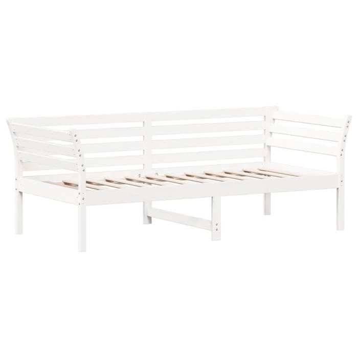 VidaXL Lit de Jour, Canapé-lit, Lit d'Invité, Meuble de Salon Chambre à Coucher Salle de Séjour, Moderne, Blanc 75x190 cm 842883