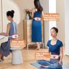 Elektrische Heizmatte für Menstruationskrämpfe 4 Vibrationsmassage Heißkompresse Bauchwickelgürtel für Frauen Bauchgeschwür-Wärmergürtel