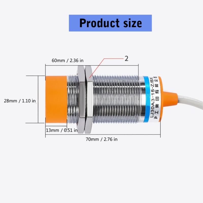 Efficient LJ30A3 Cylindrical Inductive Proximity Sensors Switches Suitable for Lathes Machine Tool Precise Machinery Use