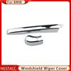 2Pcs ABS Chrome Car Rear Windshield Wiper Cover Trim Decoration Sticker for BMW X1 F48 2016 2017 2018