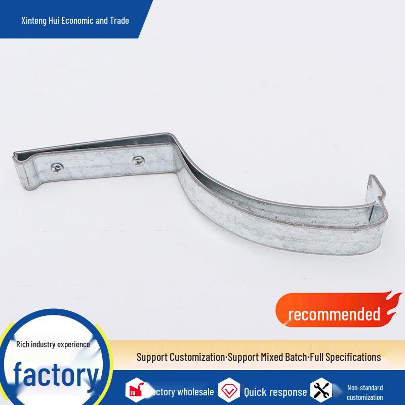 Adjustable Galvanized Lightning Protection Clip and Bracket for Ridge Tiles Clip Arc Length 21cm (10 pcs)