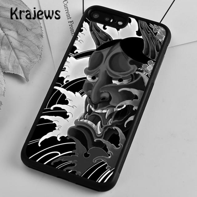 Krajews Japanese Hannya Mask Phone Case Cover For iPhone 17 Air 16 15 14 plus 12 13 pro max coque Shell Fundas