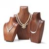 Wooden Model Jewelry Rack Jeweler Necklaces Displays Dedicated Holder Necklace Counter Display Shelf Jewellery Storage Stand