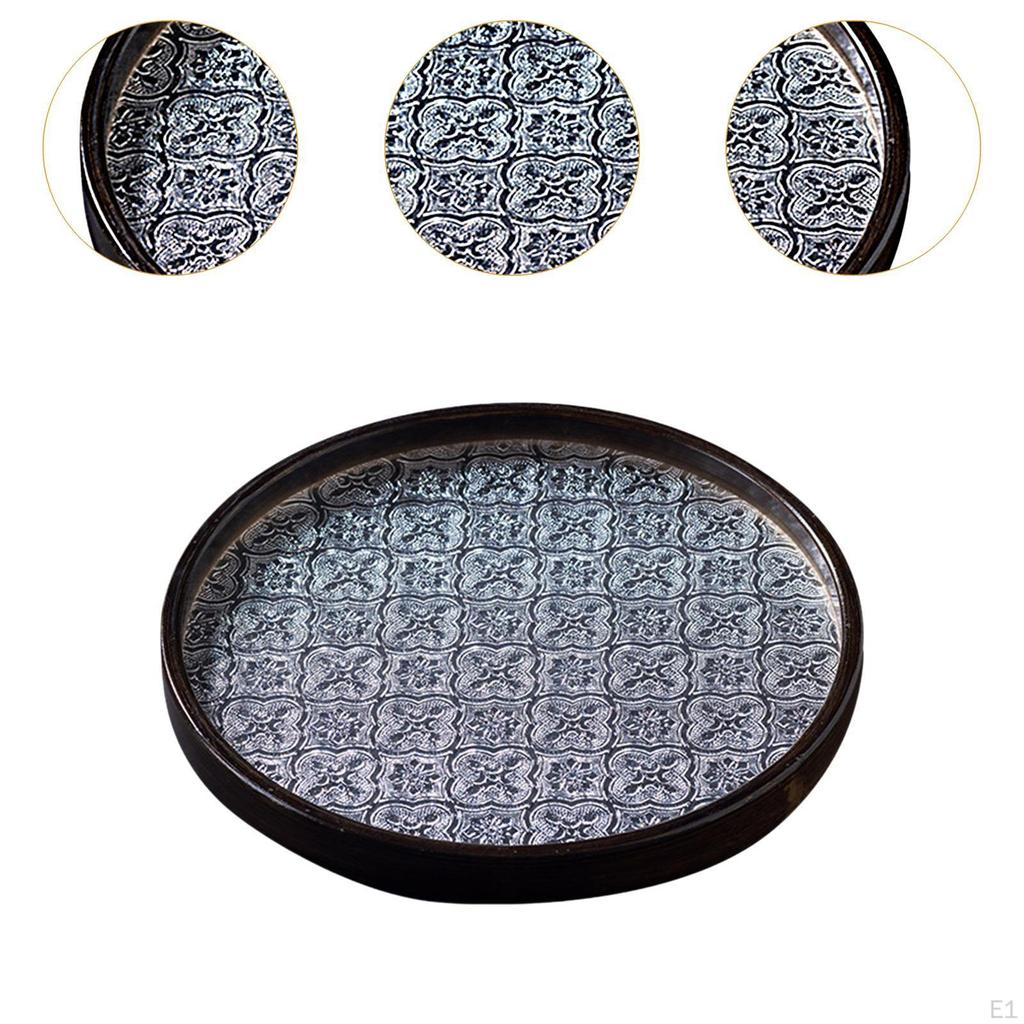 Begonienblume Glastablett Obst Snack Tee Dekorativ für Esszimmer