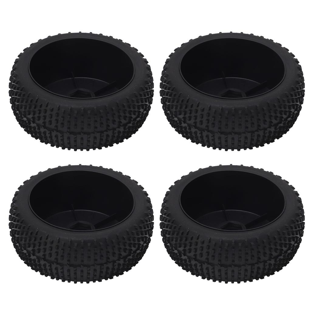 4Pcs RC Car Tire 112 mm Diameter Rubber Tire Plastic Hub Universal RC Car Wheel Tire for 1 8 Models