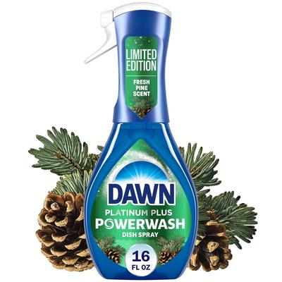 Powerwash Sprej na nádobí Vůně borovice Sváteční čistič 99% Odstranění mastnoty Sváteční kuchyňský nezbytnost Rychle čisticí roztok