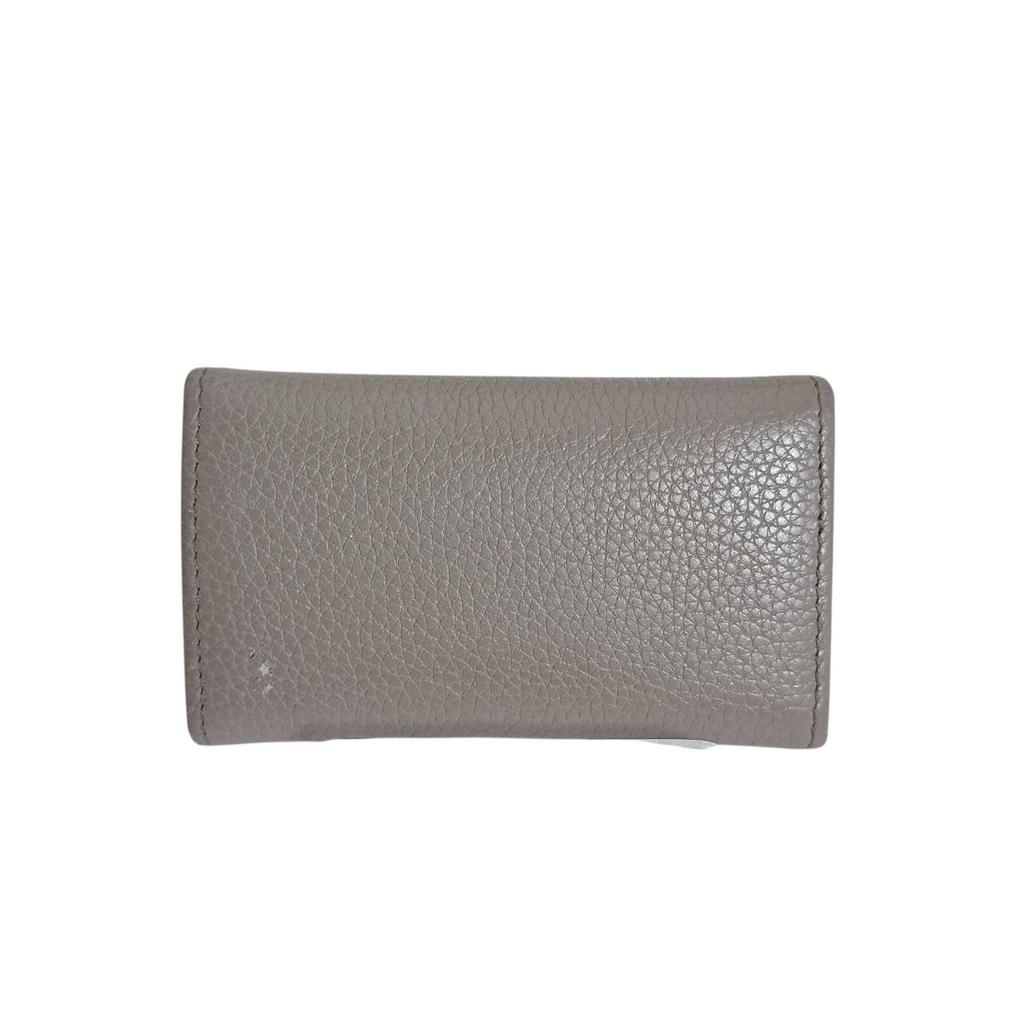 Prada Vittero Grain Leather Safiano Key Holder  Leather Gurege Women 1PG222 Used