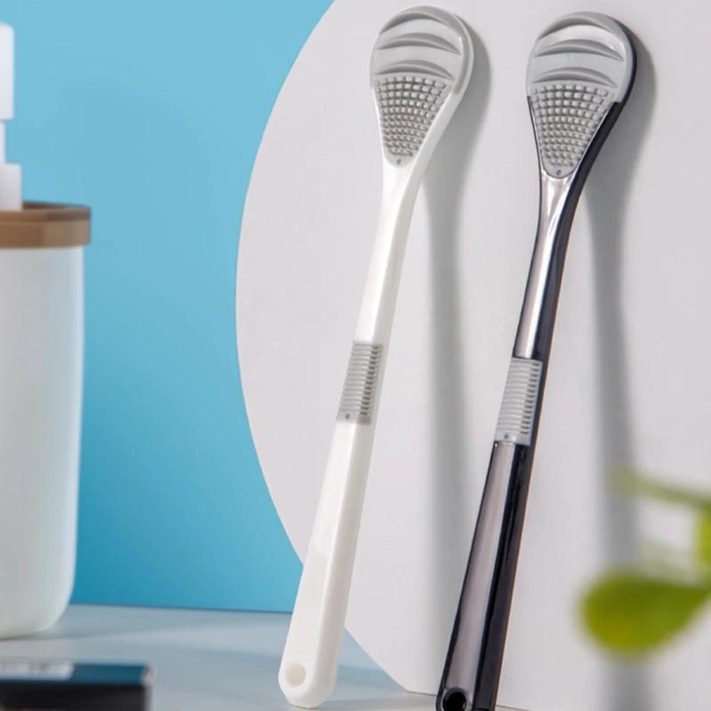 Reusable Tongue Cleaner Brush Multicolor Oral Hygiene Scraper Bad Breath Removal Tool for Fresh Breath Care