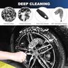 Car Cleaning Kit 7-piece Wheel Brush Gray Tire Brush Tortoise Pattern Sponge Brush