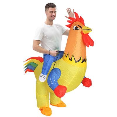 Karneval aufblasbares Kostüm, boxender Hahn