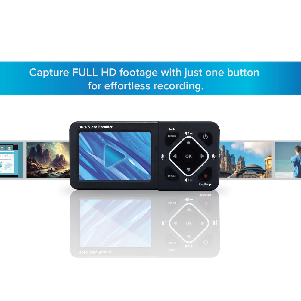 Media Recorder Tech TEC Portable HDMI Media Recorder with Monitor Record Master 3S TMREC-FHD3S