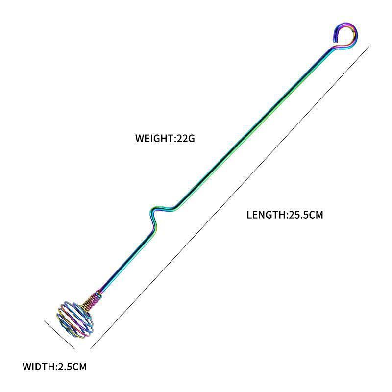 commodity Creative Bar Bartender Artifact Stainless Steel Stirring Rod Long Handle Milk Tea Coffee Cocktail Honey Stirrer