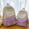 Schoolbag for Children Elementary School Students  Girls Striped Junior High School Students Small Backpack