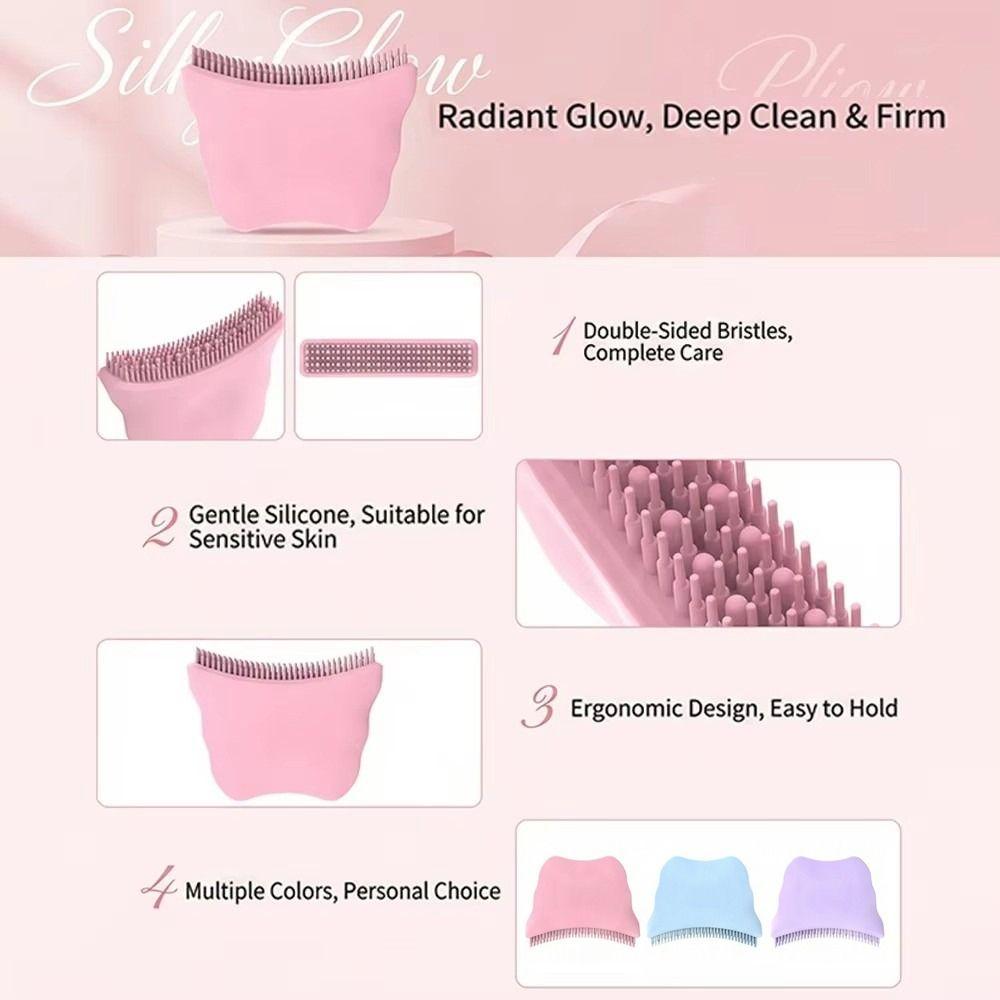 Lift Firm Contour Face Brush Soothe Massage Facial Anti-Puffiness Brush  For Face Neck