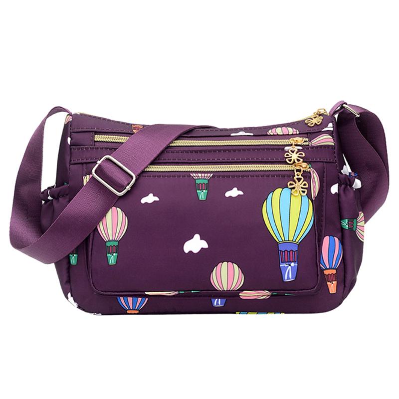 Feminine Nylon Shoulder Bag Multi-Pocket Durable Lightweight Crossbody Feminine Messenger High Quality Fashion