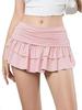 Women's Double-Layer Ruffled Tennis Skirt