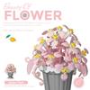 Small Particle Building Block Home Decor Series Flower Potted Plant Toys Set with Permanent Flowers Gift for Plant Arrangements