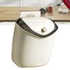 Hanging Small Trash Can Wall Mounted Punch   Kitchen Compost Bin with Lid for Counter Top Under Sink Bathroom Living Room