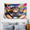 Tapisserie d'Aventure de Joueur Singe, Tapisserie au Design Unique, Décoration Murale pour Chambre à Coucher, Salon, Salle de Jeux, Cadeaux de Fête Chaleureux pour Fans