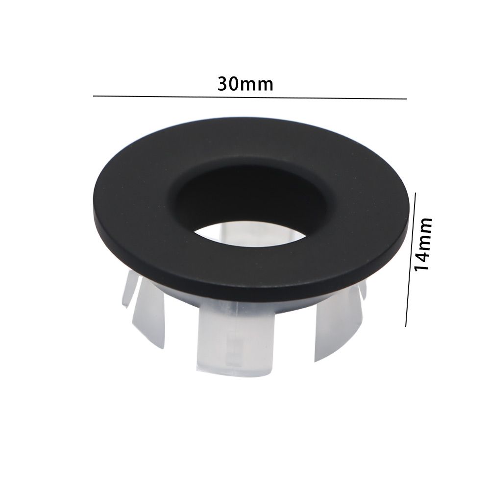 Plastic Brass Basin Faucet Sink Hole Cap Bathroom Insert Chrome Ring Overflow Cover