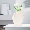 Abstract Ceramic Style Flower Pot Vase Arrangement Statue Novelty Gift Minimalist for Desktop